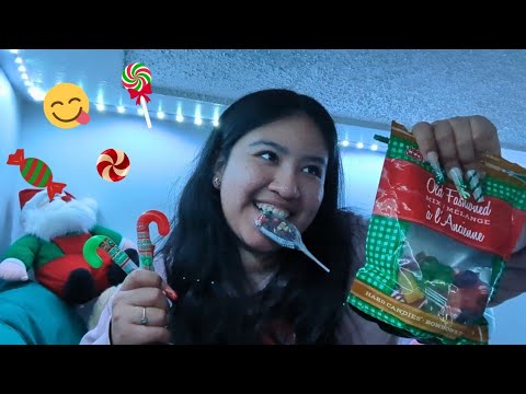 ASMR | Trying Christmas Candy For The First Time!! 🍬🍭