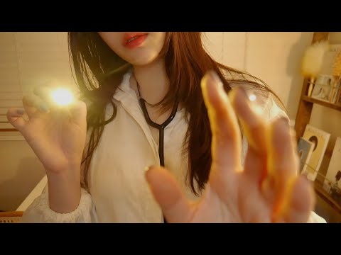 ASMR 엉터리 안구검사 롤플레이 👩🏻‍⚕️ (초근접 팅글, 불빛트리거 가득)
