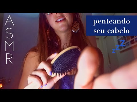 ASMR penteando seu cabelo até você dormir profundamente 💤  de arrepiar o couro cabeludo!