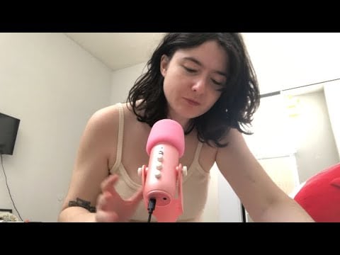 Testing out my new ASMR mic! (Echo-y, flipping through magazines, whispered)