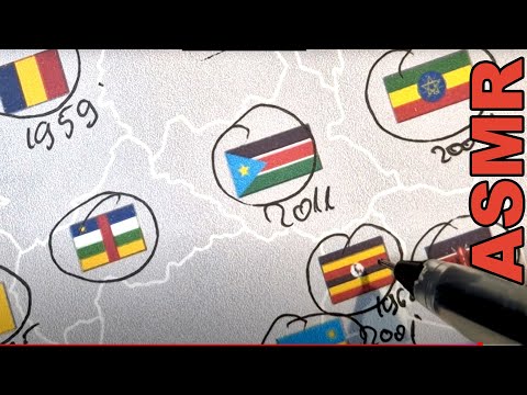 ASMR Flag Meanings: Symbolism and Story of Every African Country Flag | ASMR Geography + relaxing