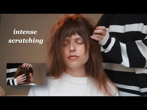 asmr FASTEST SCALP SCRATCH for the itchy scalps of the world - with back pov - no talking
