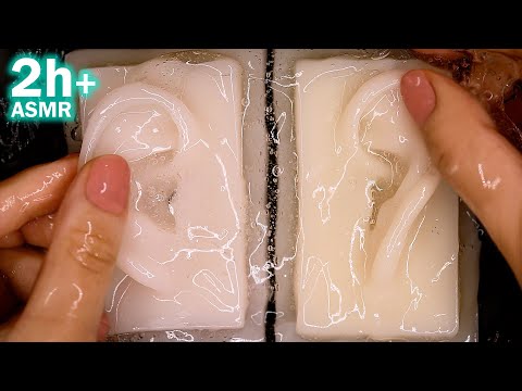 ASMR Oil Ear Massage with Bare Hands 🌙 2h+ (for sleep, No Talking)