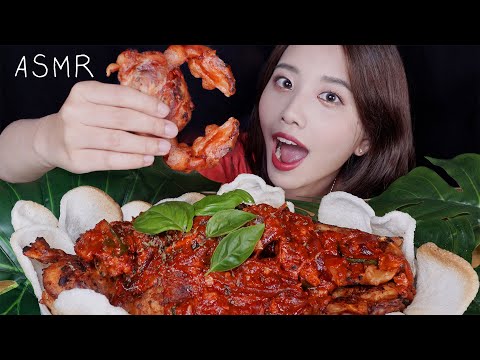 통째로 먹는 게!매운 푸팟퐁커리 먹방 ASMR 리얼사운드 꿀꿀선아,suna asmr,音フェチ