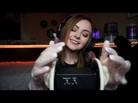 Ear Massage w Gloves & Lotion | NO TALKING ~ ASMR