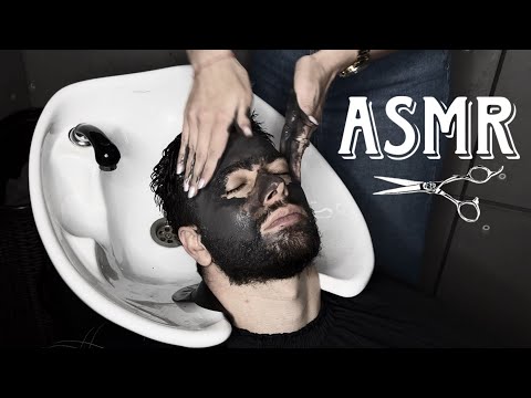 Head washing, Head scrubbing, Relaxation, Hair care| ASMR BARBER