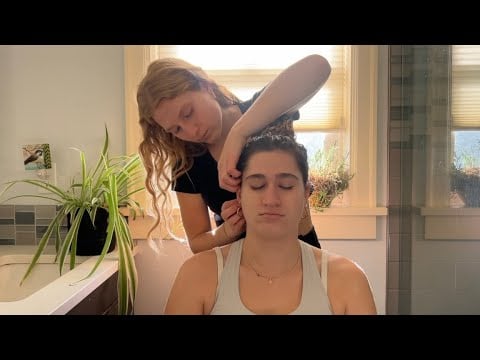 ASMR Hypnotic Head Massage, Hair Play & Shoulder Massage ✨⭐️