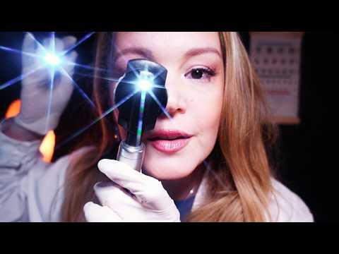 ASMR Eye Exam Roleplay for Sleep 👁️ Medical Doctor Exam + Light Triggers