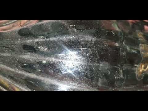 Fast and aggressive textured glass scratching ASMR