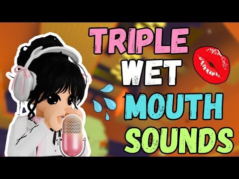 Roblox ASMR - TRIPLE WET Mouth Sounds + Spoolie Crunching - Brain Melting