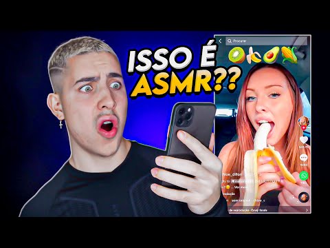 Um ASMRTIST reagindo a TIKTOKS DE ASMR BIZARROS