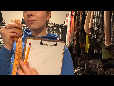 ASMR Thrift Store (fabric, measuring, writing, and typing sounds)