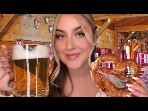 ASMR deutsch Ich bediene dich auf dem Oktoberfest 🥨🍺 Kellnerin Roleplay Wiesn Reihe (Dialekt)