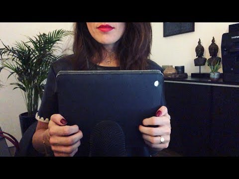 ASMR - Fast Tapping and Fingertip Tapping on (Faux) Leather - No Talking