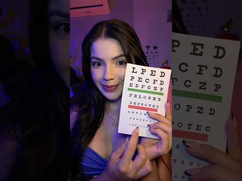 Asmr exame de vista no oftalmologista 👁️ #asmr #asmrexam #oftalmologia #asmrchill #asmrdoctor