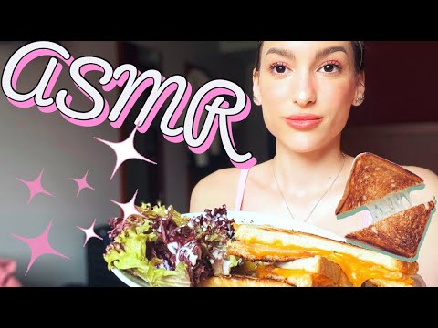 [ASMR] CROQUE MONSIEUR🍞🧀 + 🍟 🤤 + PAS DE PAROLE + BRUITS DE BOUCHE 👄