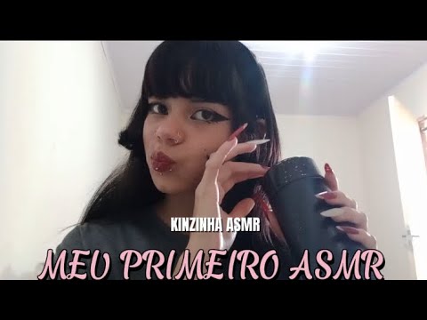 MEU PRIMEIRO VÍDEO DE ASMR (sons de boca + tapping + sussuros) 💕