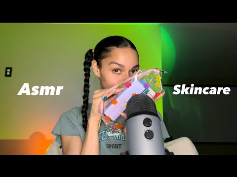 Asmr doing your skincare routine | asmr to help you sleep +skincare tips😶‍🌫️