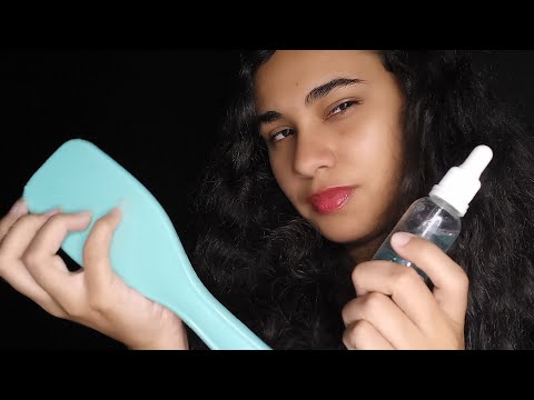 ASMR caseiro preparando você para dormir (som de escova ,tapping, trigger)