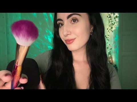 Visual ASMR ~ Brushing Your Face (mic brushing) #asmr 