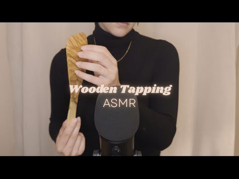 ASMR Tapping & Scratching on Wooden Items (No Talking)