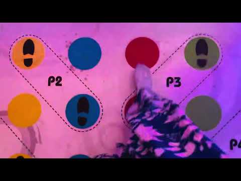 ASMR feet in socks playing twister games