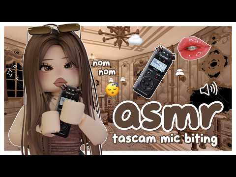 (roblox asmr 🌙) EAR-TO-EAR tascam mic biting! 👂