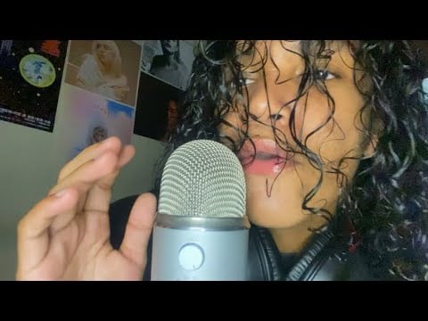 LOFI ASMR Mouth Sounds fast and aggressive + inaudible whispers (sleep in 5 minutes) 🎨