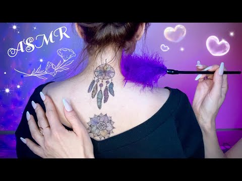 АСМР, Трейсинг и Раскраска ТАТУ, Близкий Шепот / GENTLE ASMR,  tattoo tracing