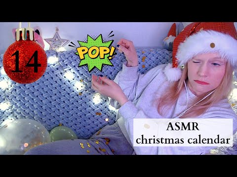 ASMR🎁santa's helper blowing and POPPING balloons || DAY 14