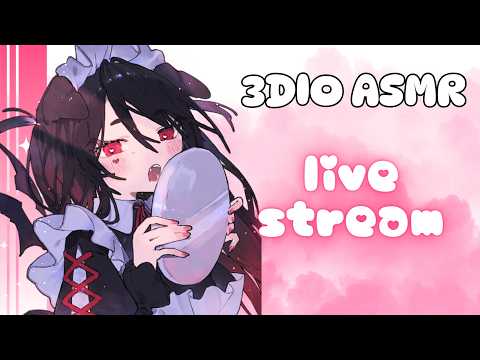 3DIO ASMR ♡ Sleepy Personal Attention ˖ ࣪⚝⋆ ear licks & cozy whispers~