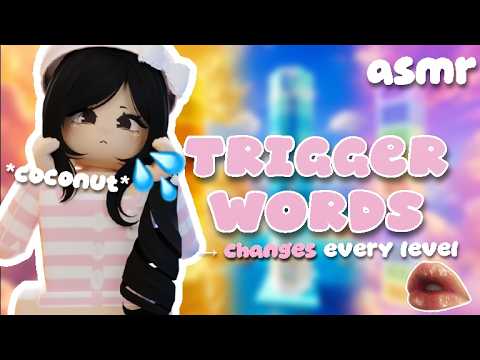roblox asmr tower ★ tingly wet trigger words changes every level 💤💋💦