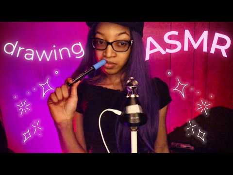 ✰ Best ASMR for Tingle Immunity ✰ Face Drawing + Layered Sounds ✨