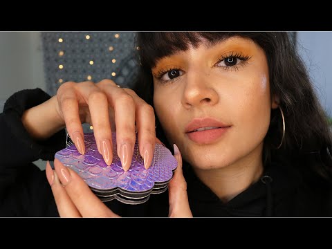 ASMR Tapping For Sleep/Relaxation ♡ (Long Nails & Whispering)