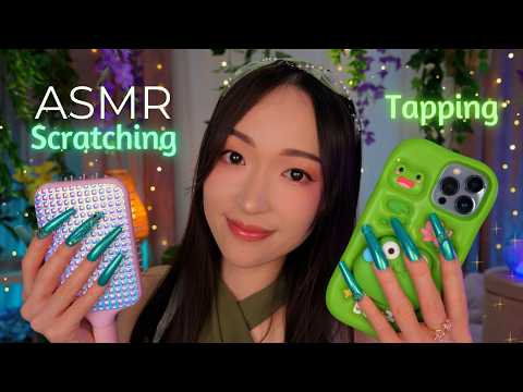 ASMR 💅 Scratching & Tapping avec des ongles TRÈS longs ✨🐸