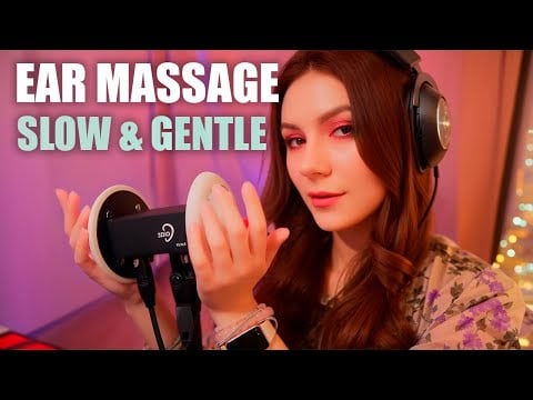 ASMR Slow & Gentle Dry Ear Massage 👂 (No Talking) | For Deep Sleep & Tingles 💤