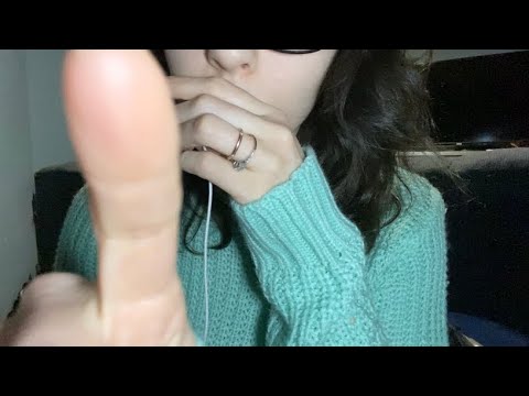 Asmr intense mouth sounds up close hand movements and tongue clicking