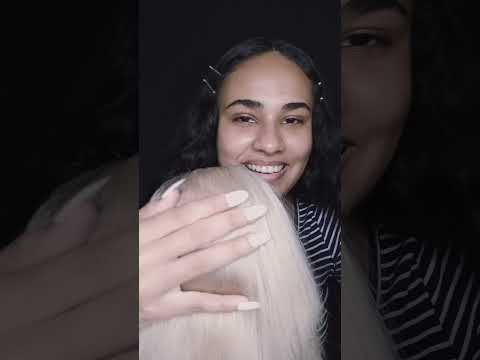 ASMR PENTEADO O SEU CABELO!💆‍♀️#asmr #viralshort #cabelo #viral #triggers #asmrtrigger #asmrboca