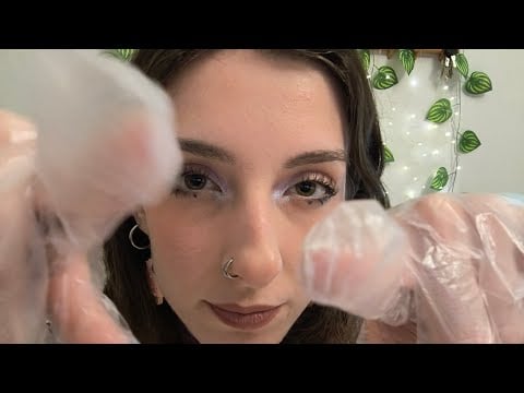 ASMR Face & Head Inspection - Touching you with Gloves 🧤 Eye Test, Scanning 💖 Personal Attention