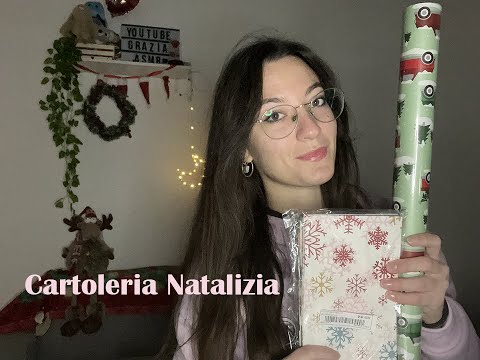 Entra nella Cartoleria Natalizia | ASMR ITA | 🎄