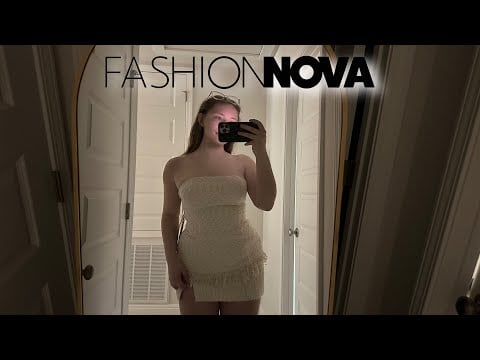 ASMR Fashion Nova Haul 🛍️🤍👚(TRY ON ✨)