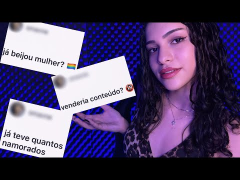 ASMR - RESPONDENDO PERGUNTAS E CONTANDO HISTÓRIAS ATÉ VOCÊ DORMIR 😴