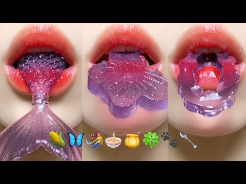 Asmr Eating Purple Emoji Food Jelly Honey Chocolate 💜🍆🍇