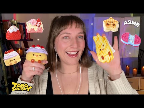 ASMR Playing with the Cutest Squishies😍 Super Squishy & Sticky🧁 [My First Brand Collab!]