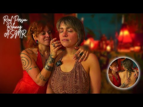 ASMR SOFT TOUCH• Real person ASMR face & back tracing massage [SLEEP, RELAXING MEDITATION & WHISPER]