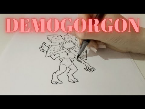 ASMR Colouring Stranger Things (Demogorgon)