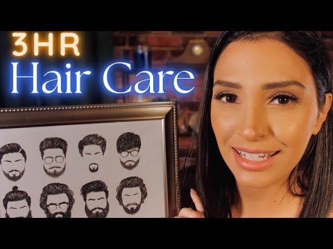 ASMR Haircut for Sleep | Relaxing Hair Play & Personal Attention (3 Hours)