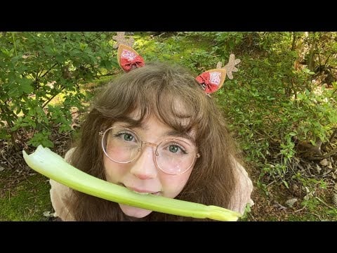 i am eating all the vegetables in your garden!!! ASMR