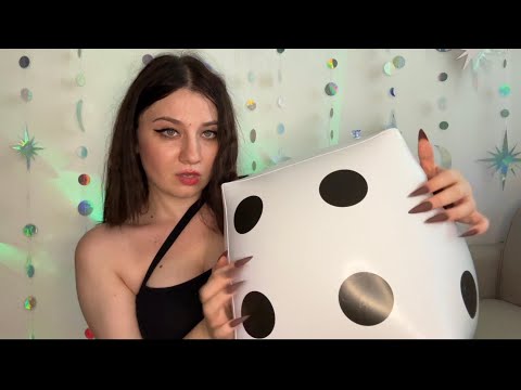 ASMR | Inflatable Toys (Dice 🎲)Tapping, Scratching With Long Nails 💅