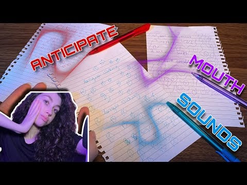 ASMR the Tingles Are in the Anticipation! CLICK AND SEE! ~ New Anticipatory Mouth Sounds
